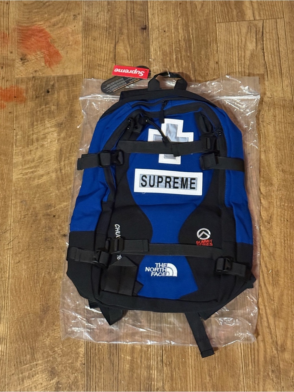 The North Face Blue and Black Tactical Backpack